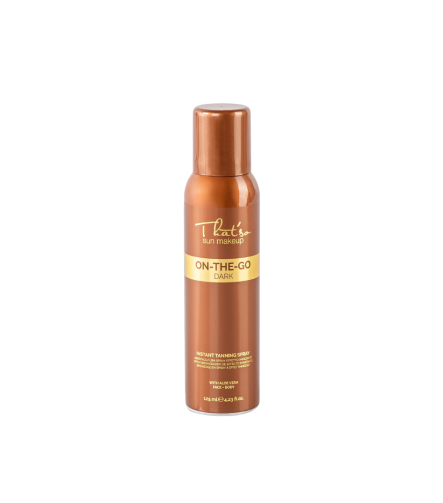 On The Go Dark 125 ml, autobronzant spray față și corp That'so