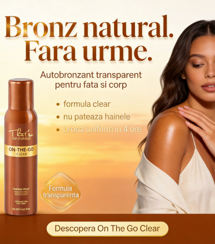 Autobronzant spray transparent On The Go Clear, ambalaj produs