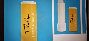 Lip Balm SPF 50, aplicare balsam de buze That'so