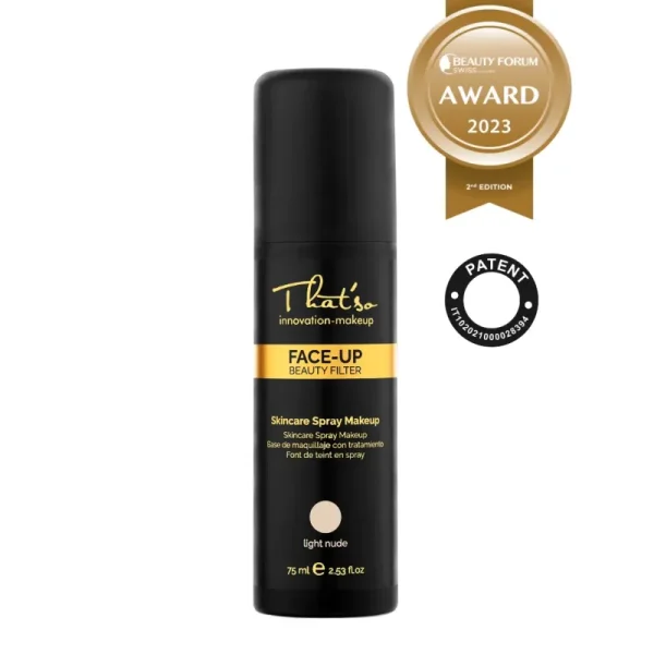 Face Up Light, textura fondului de ten pe piele