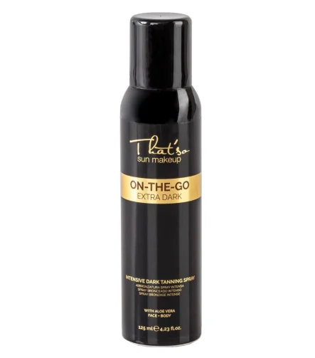 On the Go Extra Dark 125 ml, autobronzant spray față și corp That'so