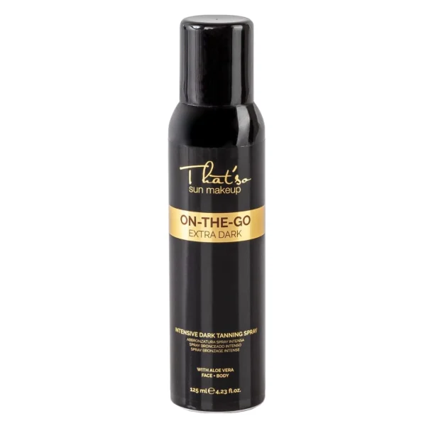 On the Go Extra Dark 125 ml, autobronzant spray față și corp That'so